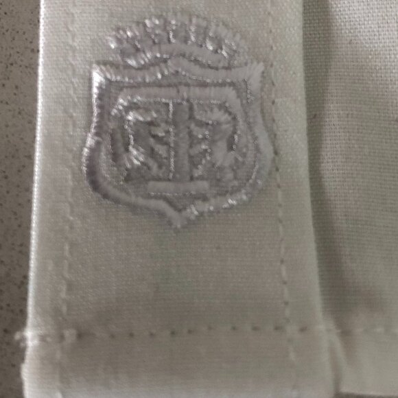 Talbots Button Down Non-Iron Fitted Cotton Shirt White Size 4 - Picture 11 of 12